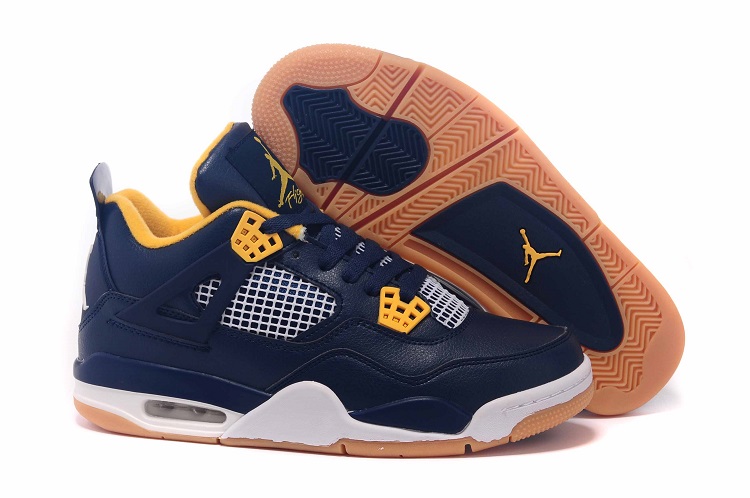 jordan air jordan 4 retro - Azul Amarillo Blanco