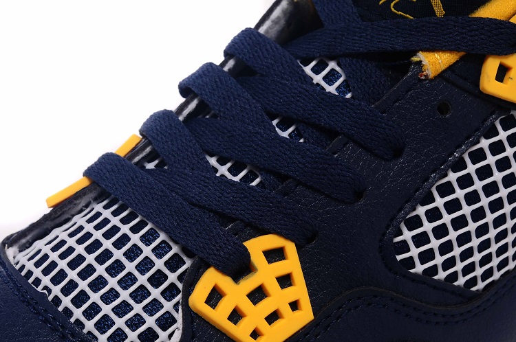 jordan air jordan 4 retro - Azul Amarillo Blanco