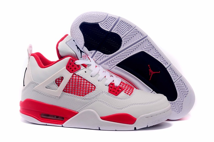 jordan air jordan 4 retro - Blanco Rojo
