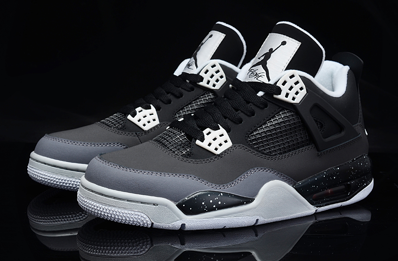 jordan air jordan 4 retro - Negro Blanco Gris
