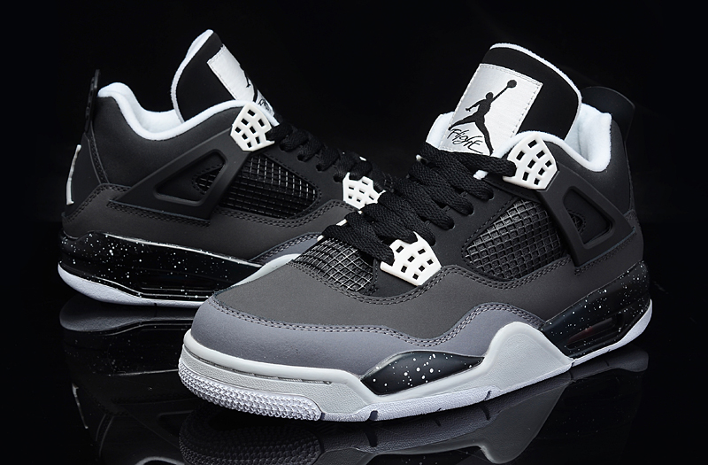 jordan air jordan 4 retro - Negro Blanco Gris