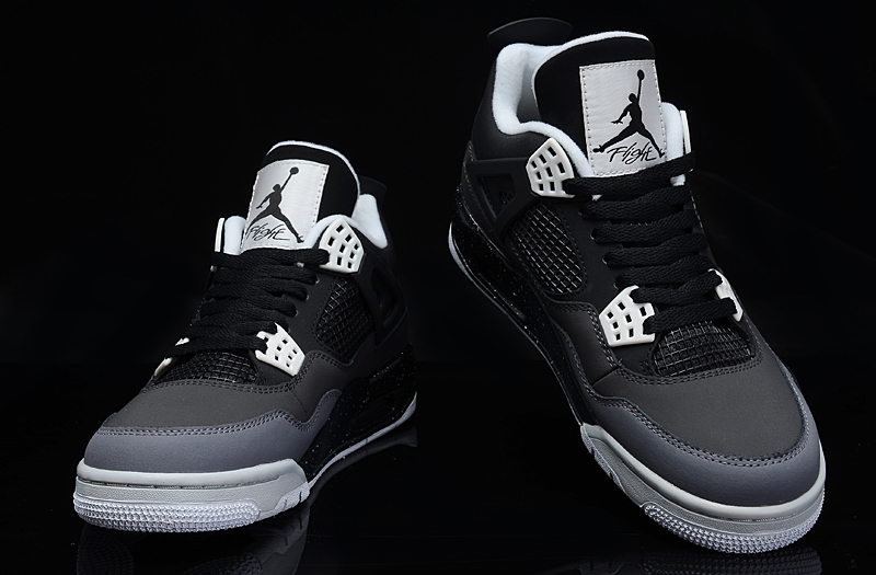 jordan air jordan 4 retro - Negro Blanco Gris