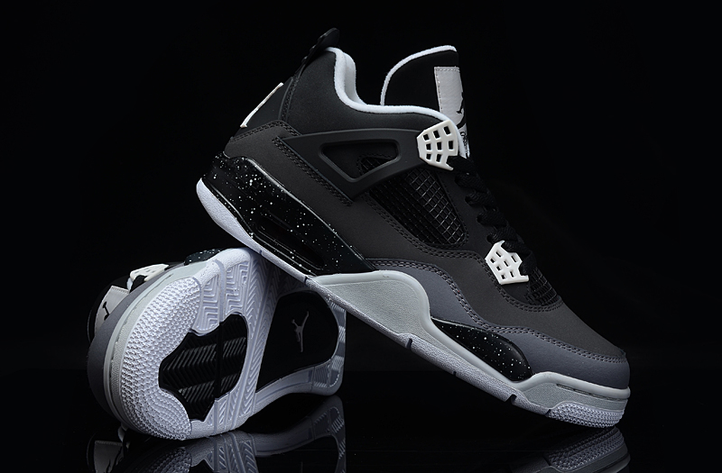 jordan air jordan 4 retro - Negro Blanco Gris