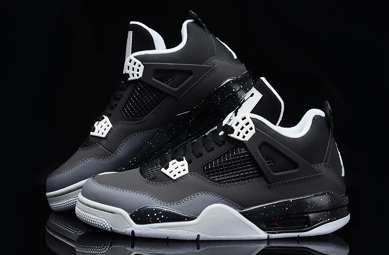 jordan air jordan 4 retro - Negro Blanco Gris