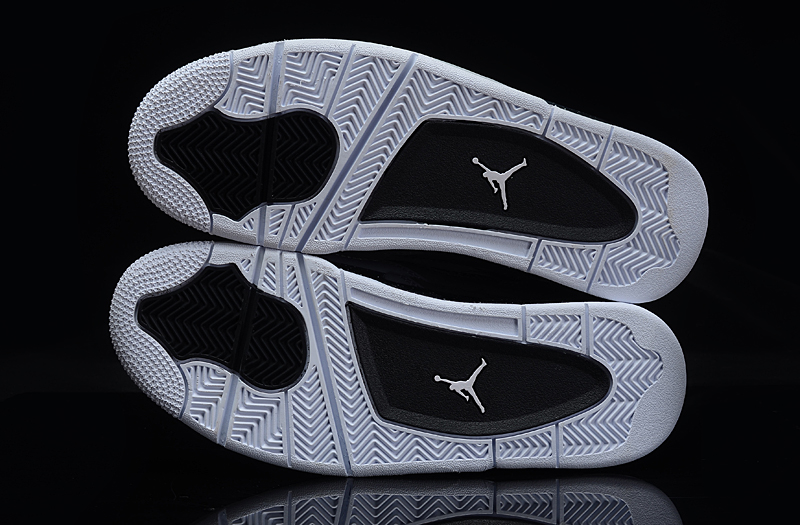 jordan air jordan 4 retro - Negro Blanco Gris
