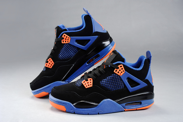 jordan air jordan 4 retro - Azul Naranjo Negro