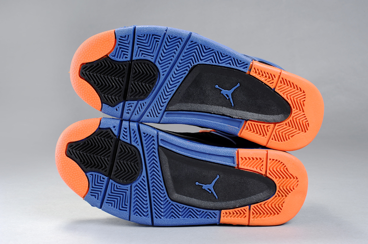 jordan air jordan 4 retro - Azul Naranjo Negro