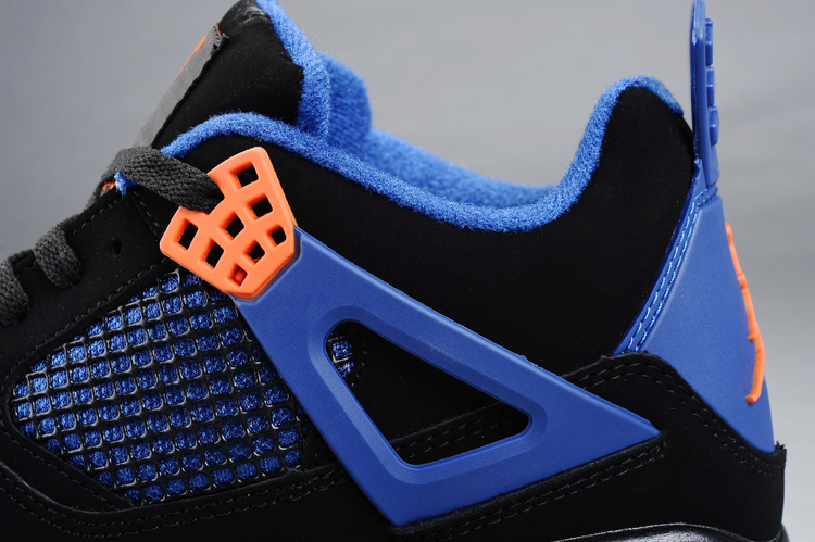jordan air jordan 4 retro - Azul Naranjo Negro