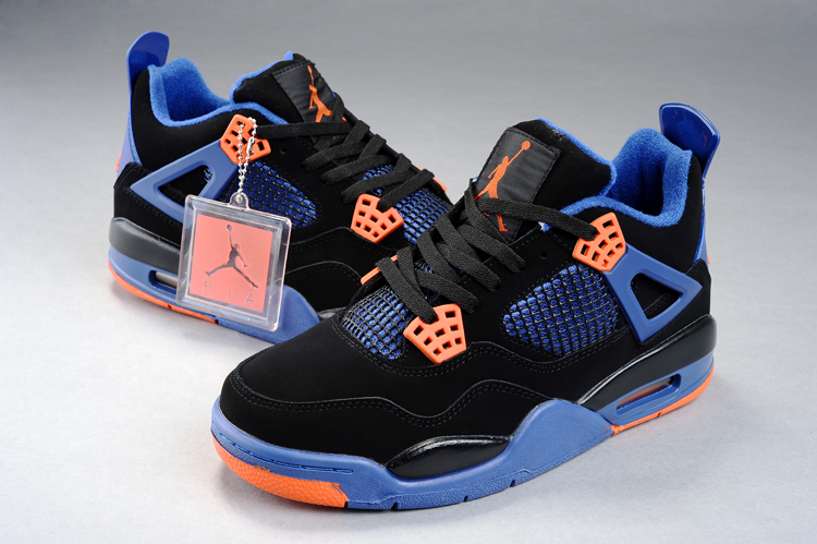 jordan air jordan 4 retro - Azul Naranjo Negro