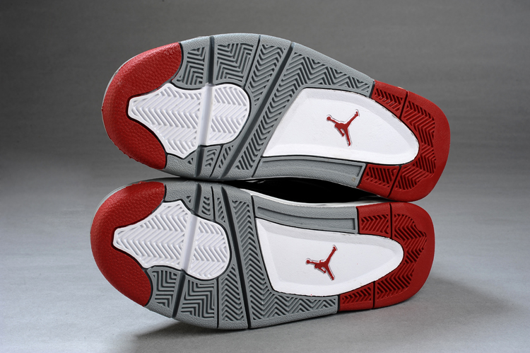 jordan air jordan 4 retro - Negro Gris Rojo