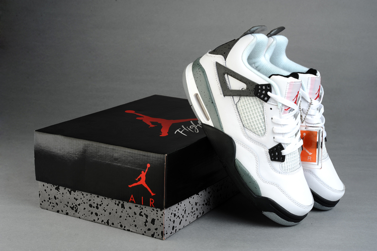 jordan air jordan 4 retro - Negro Gris Blanco
