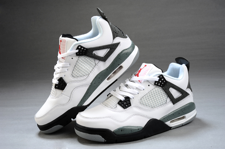 jordan air jordan 4 retro - Negro Gris Blanco