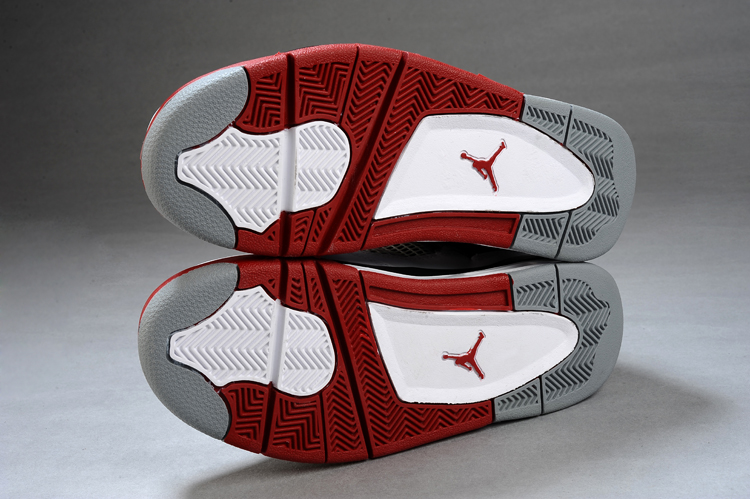 jordan air jordan 4 retro - Negro Rojo Blanco