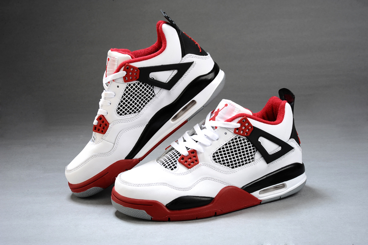 jordan air jordan 4 retro - Negro Rojo Blanco