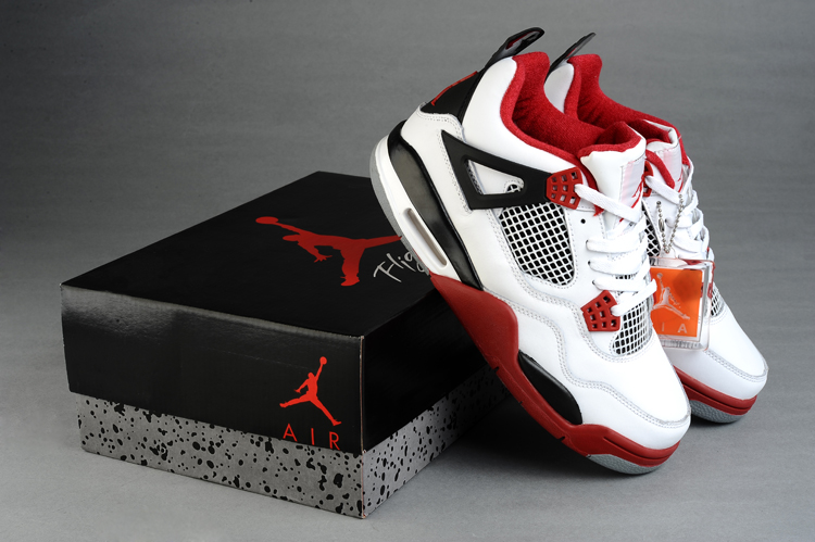 jordan air jordan 4 retro - Negro Rojo Blanco