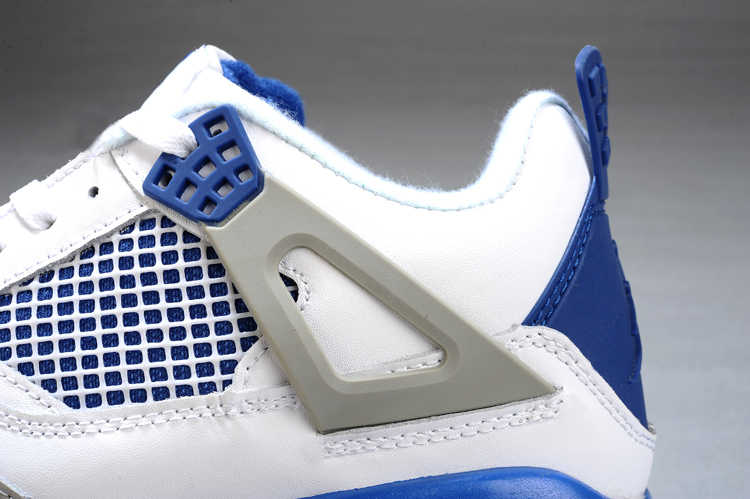 jordan air jordan 4 retro - Gris Blanco Azul