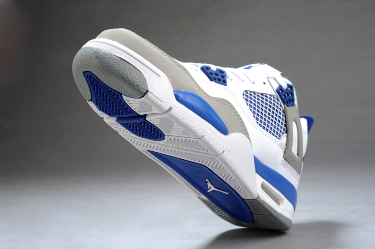 jordan air jordan 4 retro - Gris Blanco Azul