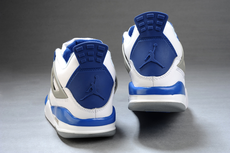jordan air jordan 4 retro - Gris Blanco Azul