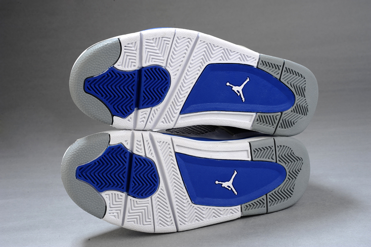 jordan air jordan 4 retro - Gris Blanco Azul