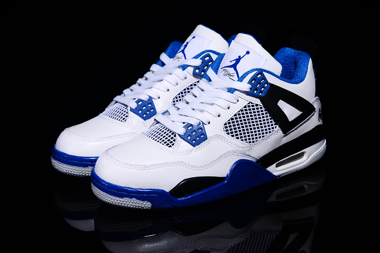 jordan air jordan 4 retro - Negro Blanco Azul