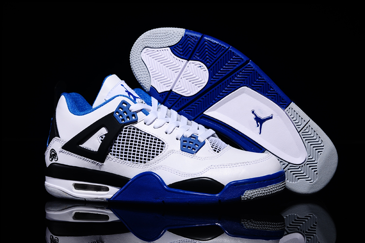 jordan air jordan 4 retro - Negro Blanco Azul