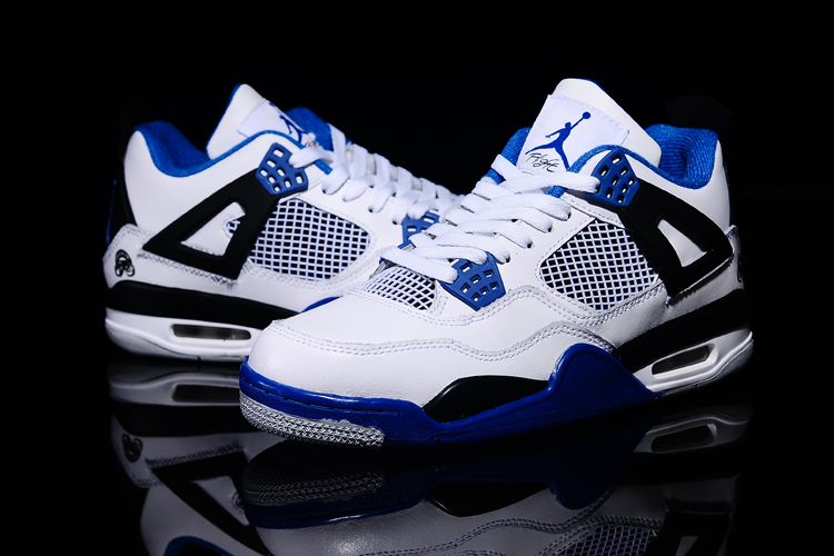 jordan air jordan 4 retro - Negro Blanco Azul