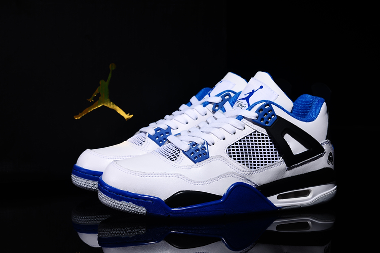 jordan air jordan 4 retro - Negro Blanco Azul