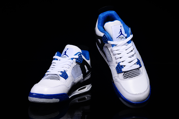 jordan air jordan 4 retro - Negro Blanco Azul