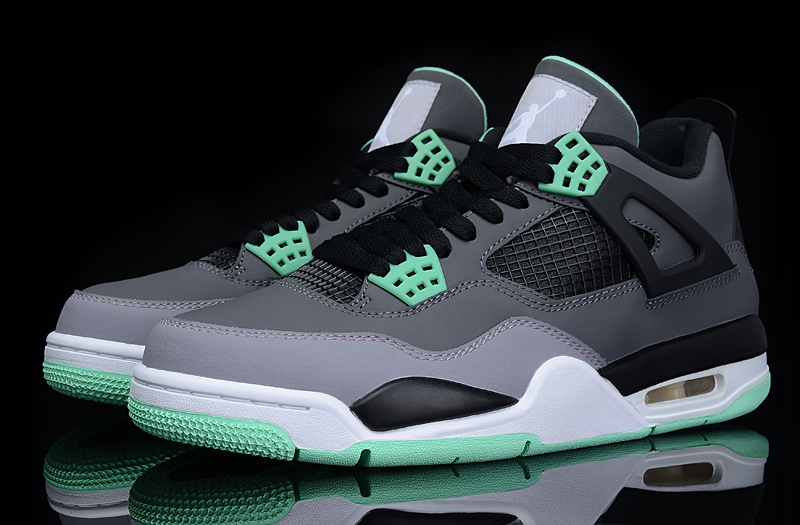 jordan air jordan 4 retro - Menta Negro Gris