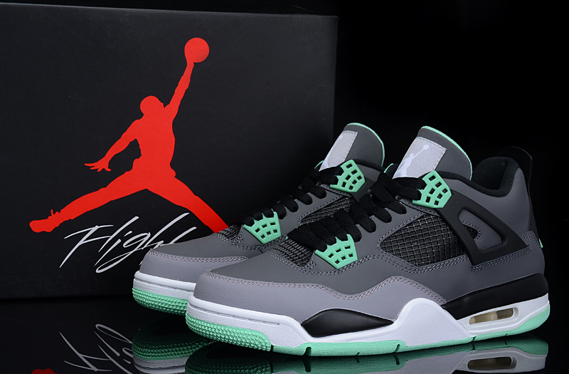 jordan air jordan 4 retro - Menta Negro Gris