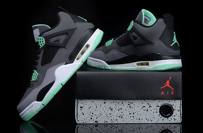 jordan air jordan 4 retro - Menta Negro Gris