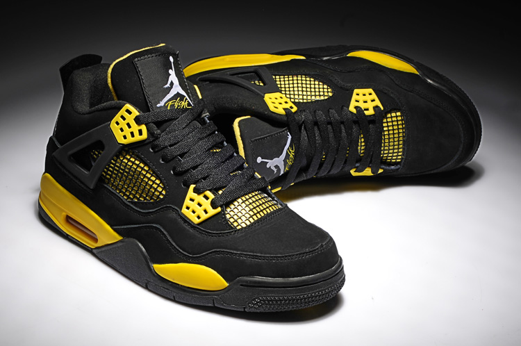 jordan air jordan 4 retro - Negro Amarillo