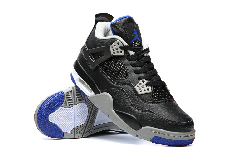 jordan air jordan 4 retro - Negro Gris Azul