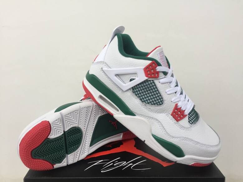 jordan air jordan 4 retro - Blanco Rojo Verde
