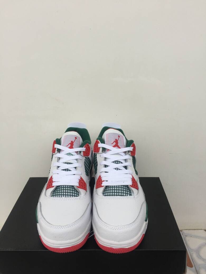 jordan air jordan 4 retro - Blanco Rojo Verde