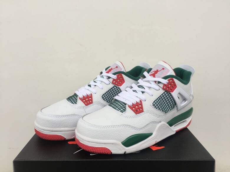 jordan air jordan 4 retro - Blanco Rojo Verde
