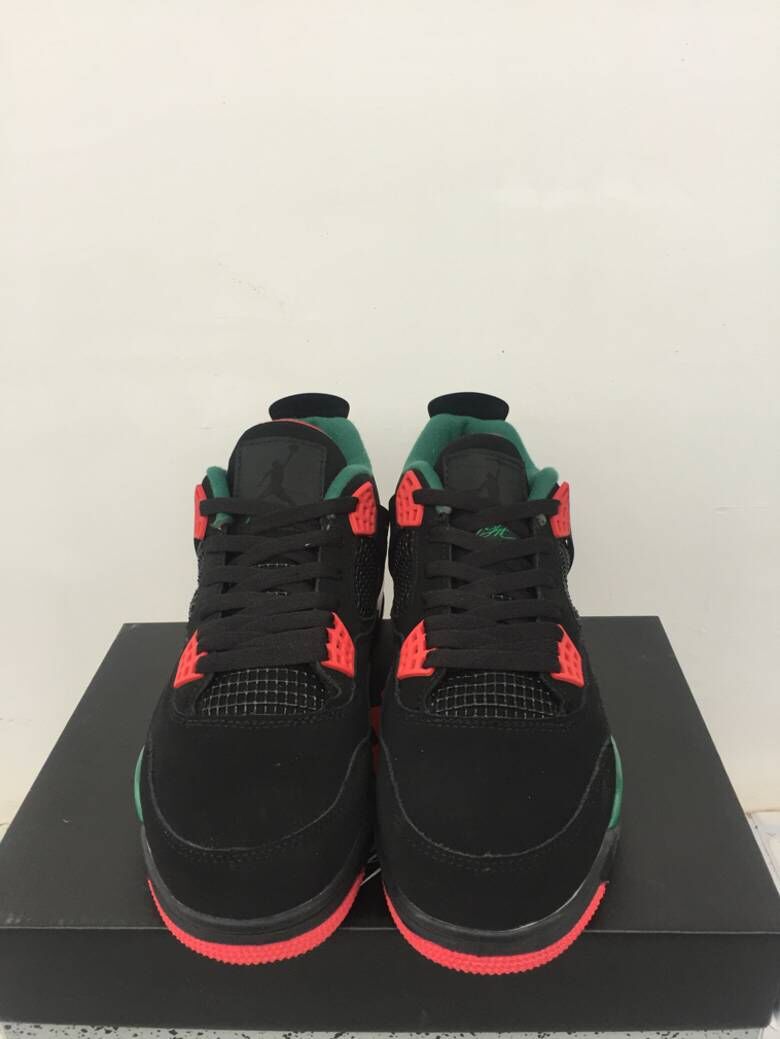 jordan air jordan 4 retro - Negro Verde Rojo