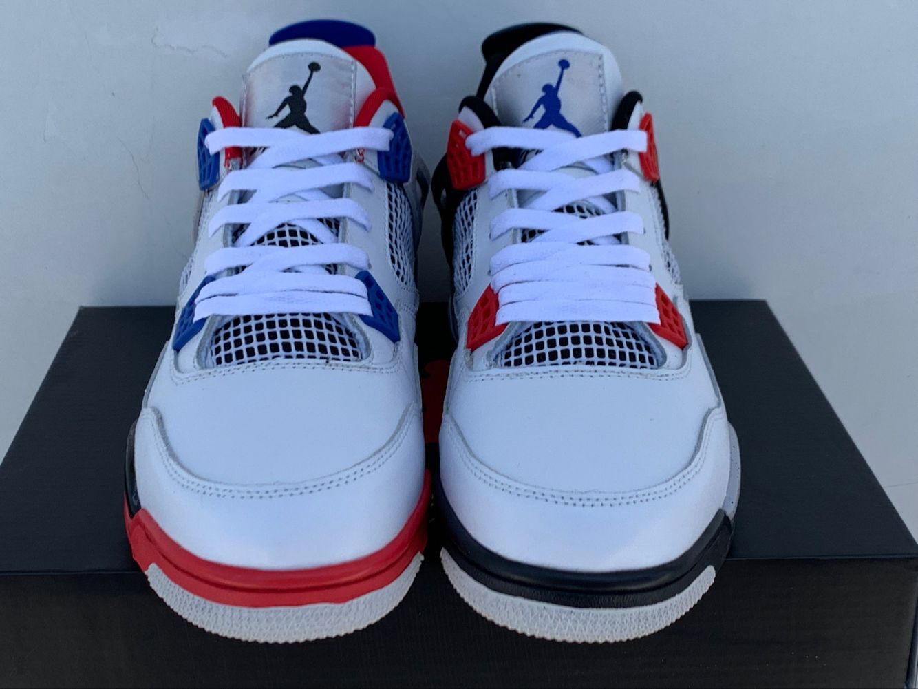 jordan air jordan 4 retro - Negro Rojo Azul Blanco Gris
