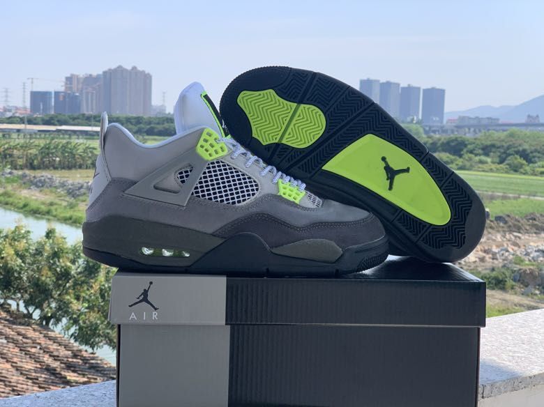 jordan air jordan 4 retro - Gris Fluor Negro
