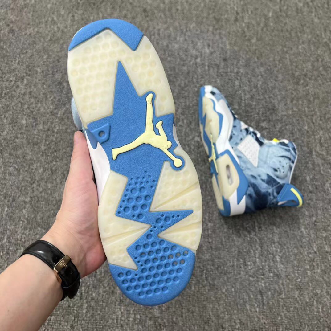 jordan air jordan 6 retro - Celeste Blanco