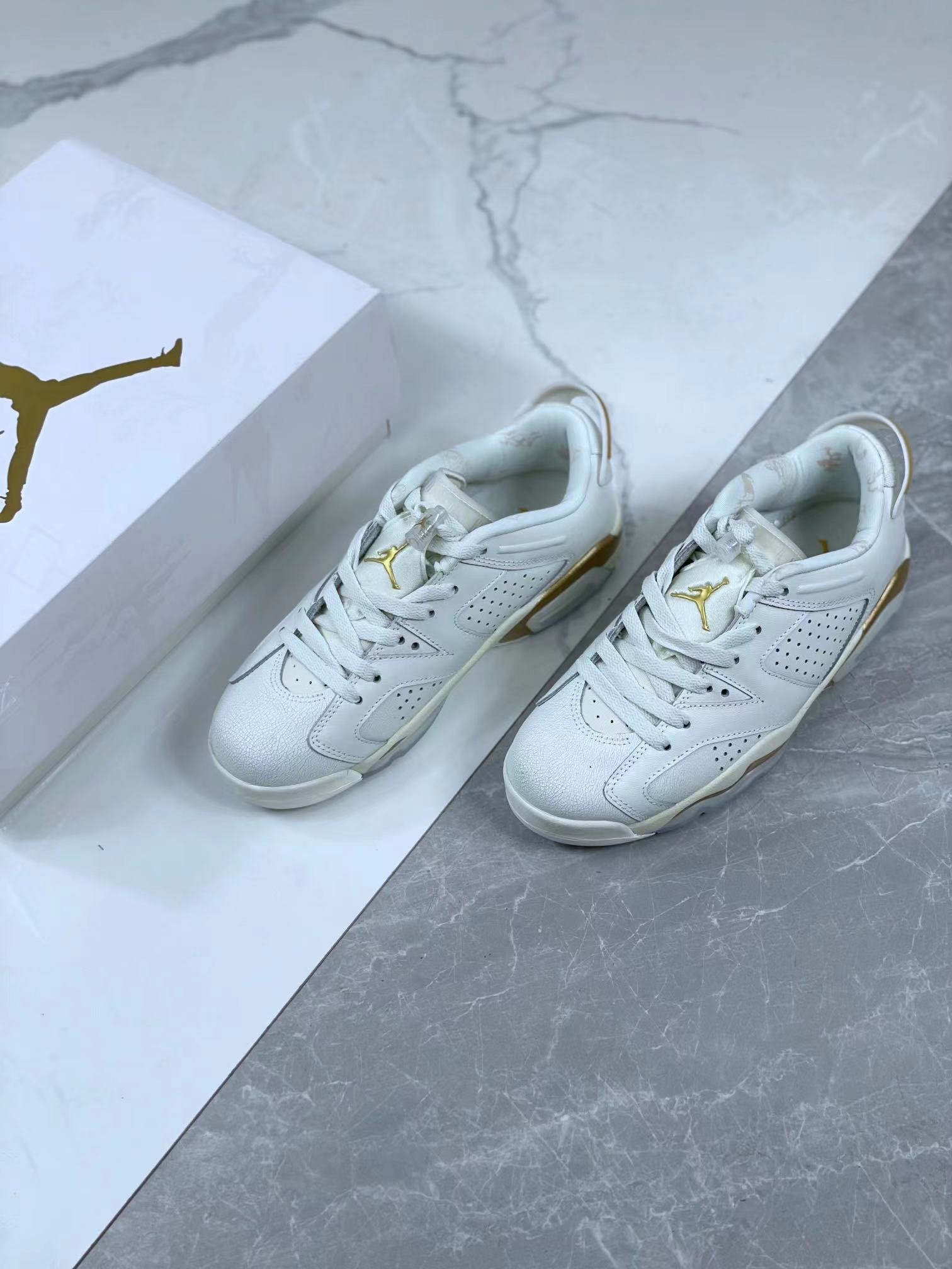 jordan air jordan 6 retro - Blanco Dorado