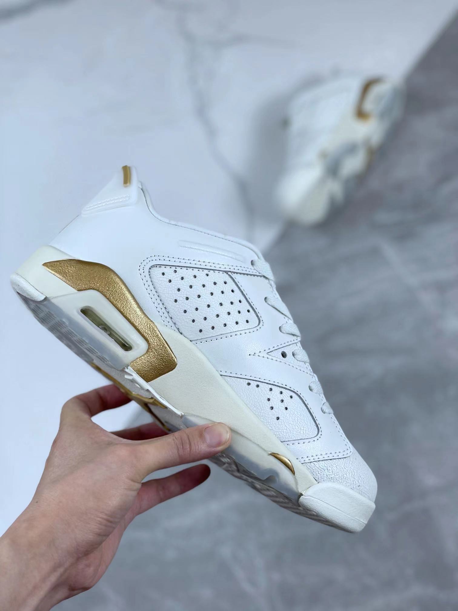 jordan air jordan 6 retro - Blanco Dorado