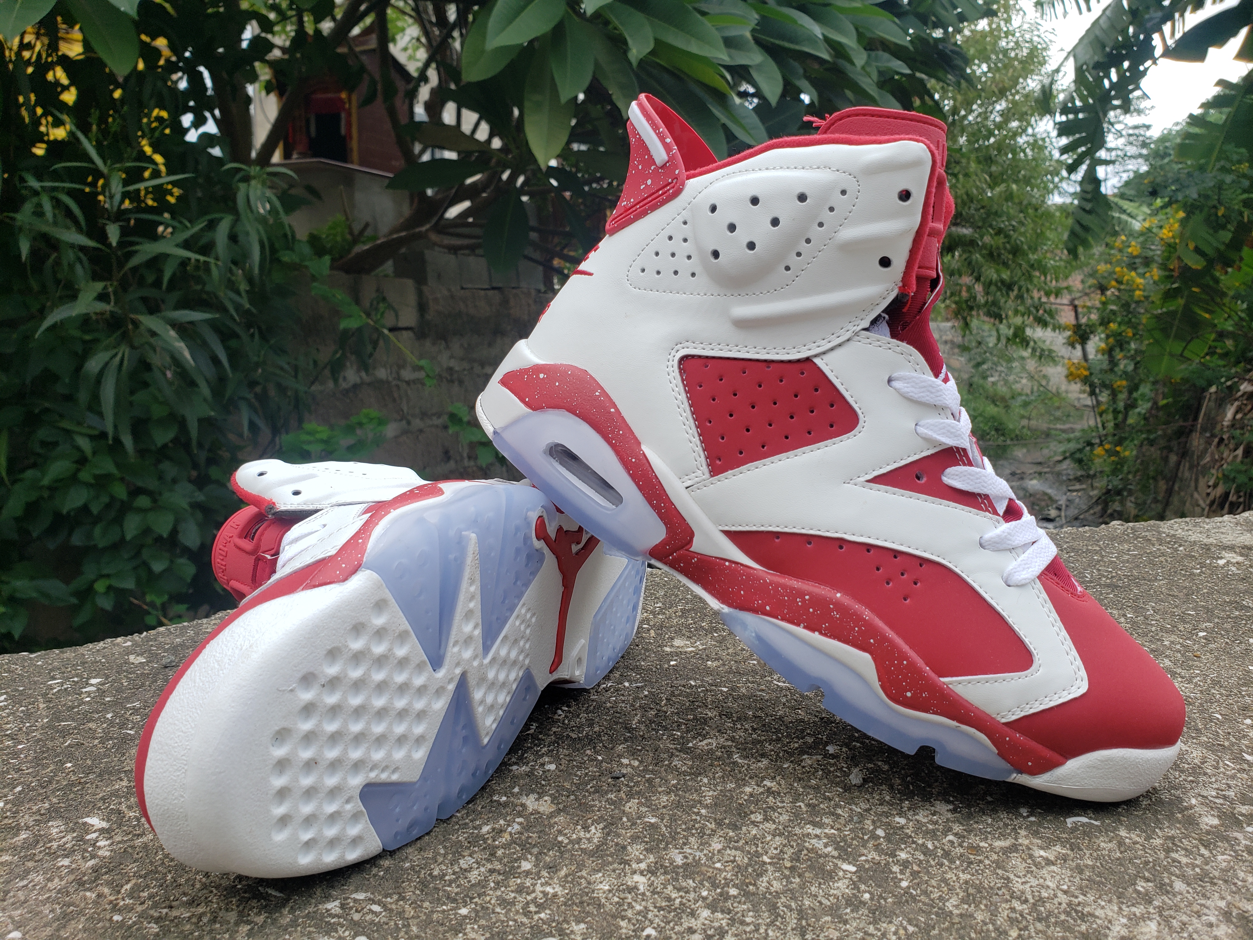 jordan air jordan 6 retro - Blanco Rojo