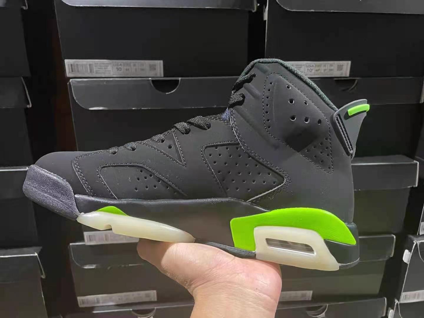 jordan air jordan 6 retro - Negro Verde