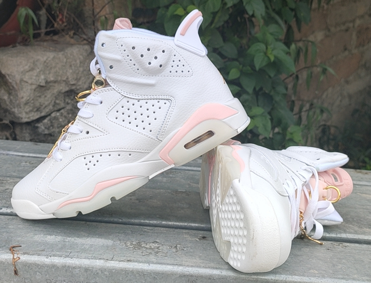 jordan air jordan 6 retro - Blanco Rosado