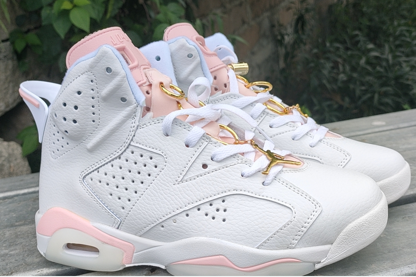 jordan air jordan 6 retro - Blanco Rosado