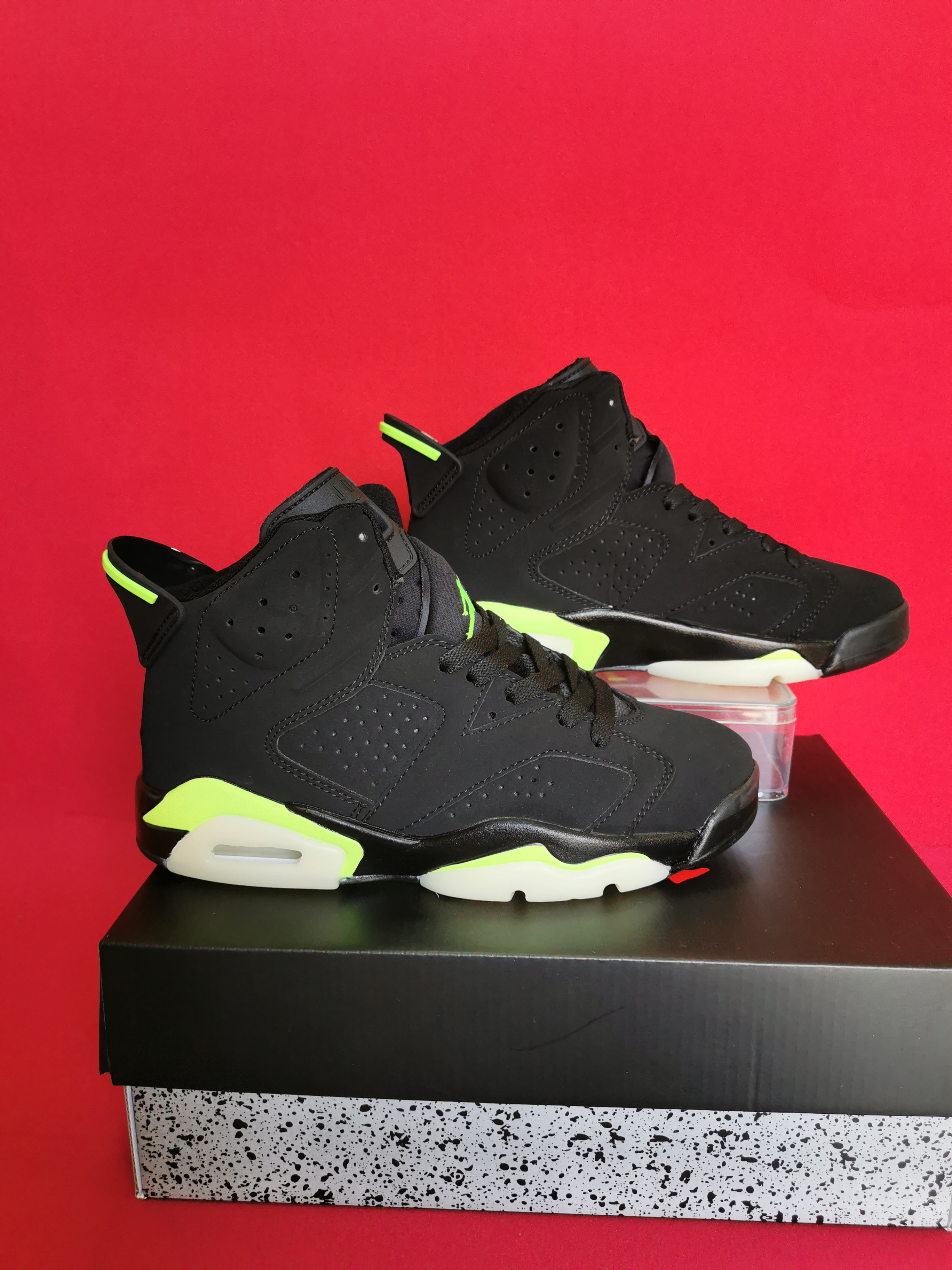 jordan air jordan 6 retro - Negro Fluor