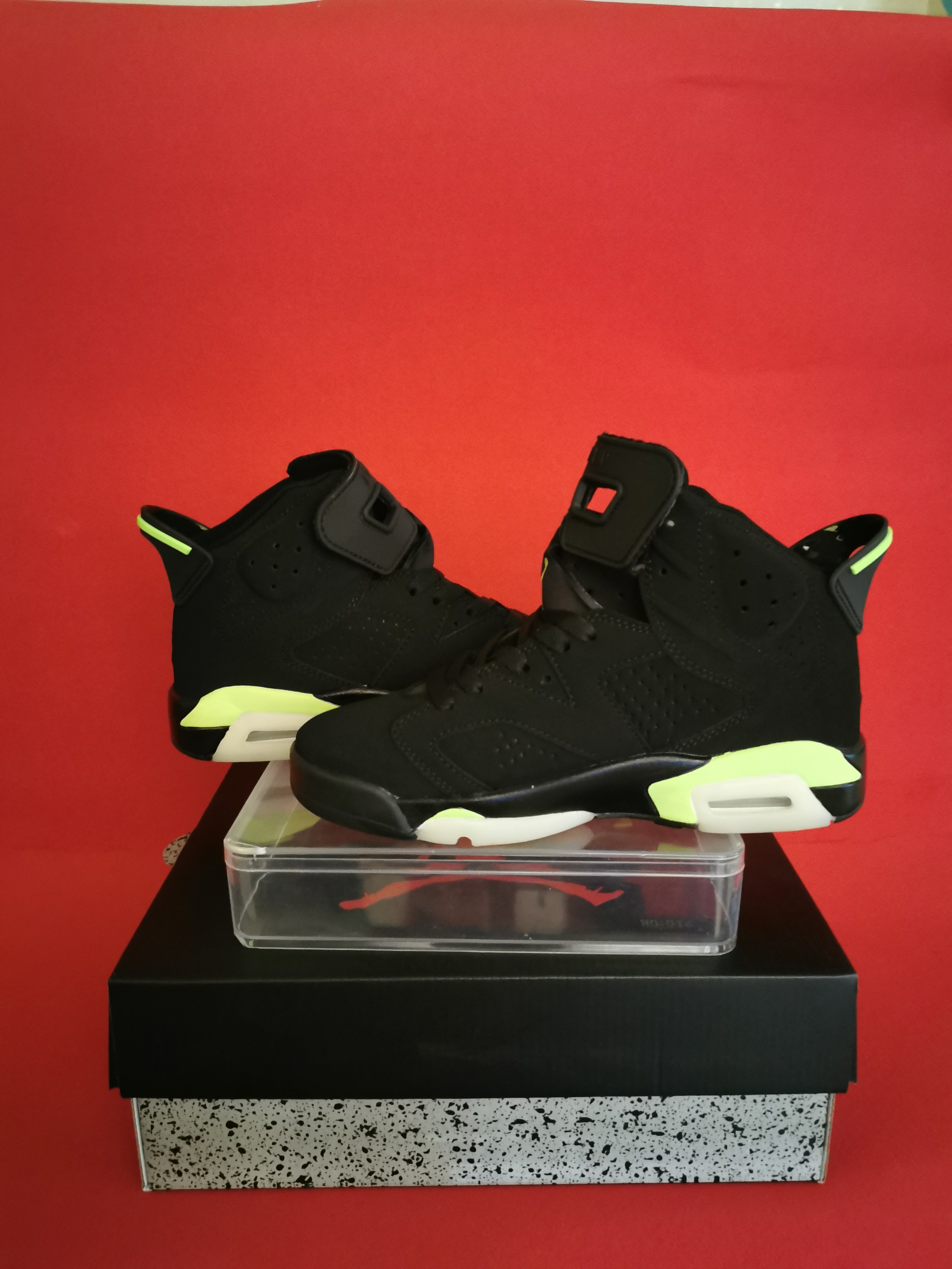 jordan air jordan 6 retro - Negro Fluor