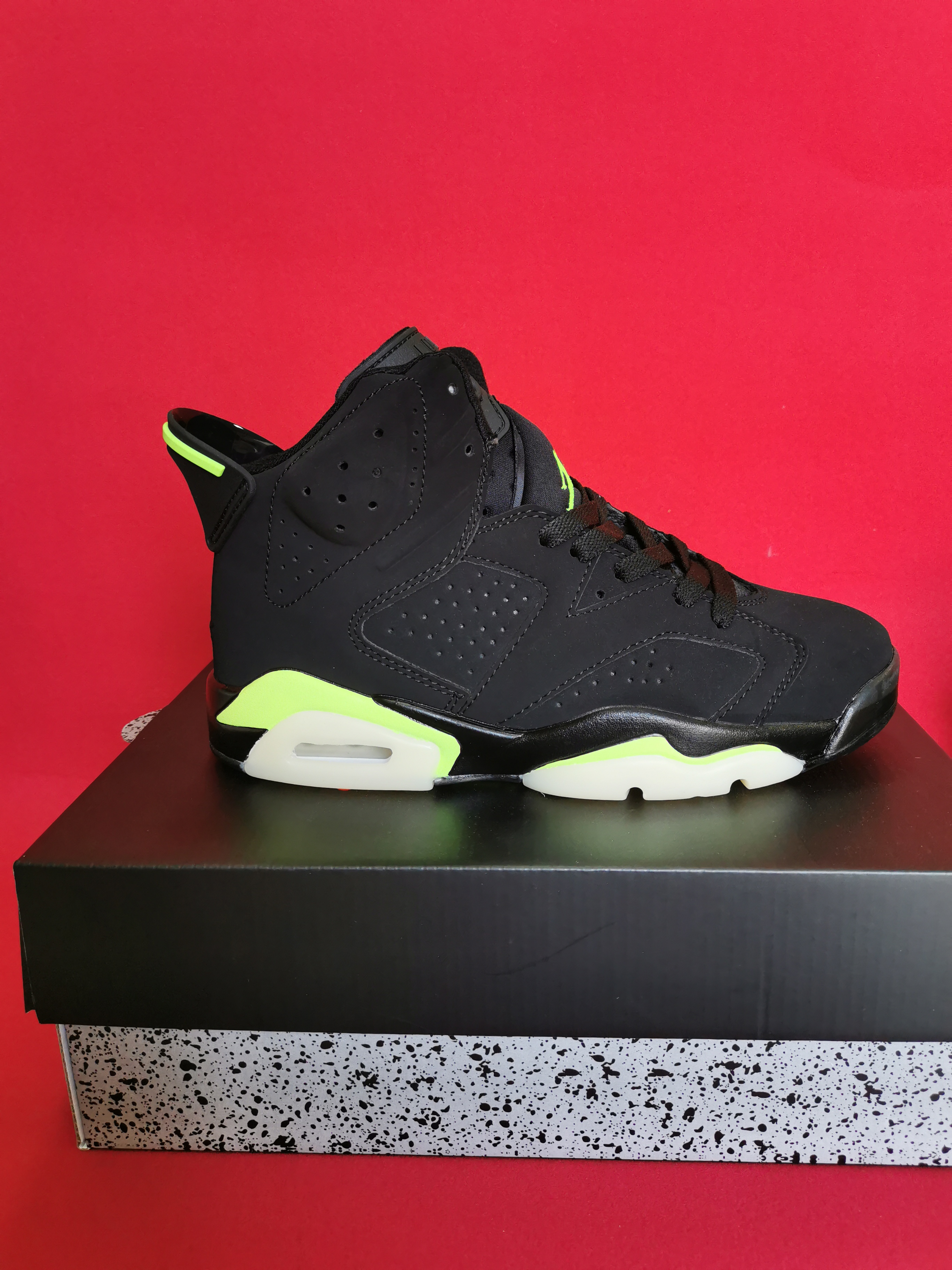 jordan air jordan 6 retro - Negro Fluor