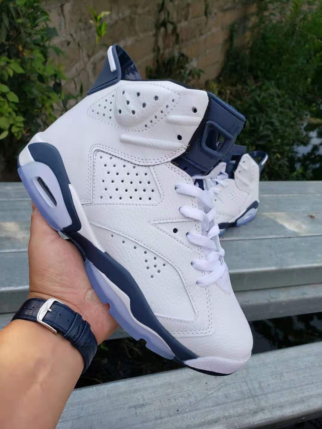 jordan air jordan 6 retro - Blanco Azul